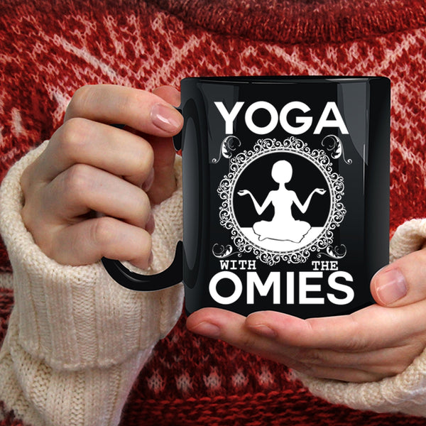 Yoga With The Omies Coffee Mug, Gift For Yoga Teacher Coffee Cup