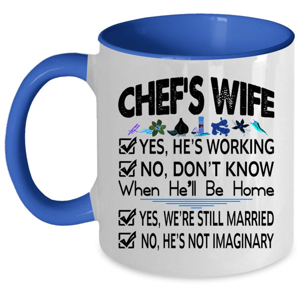 Lovely Gift For Chef's Wife Coffee Mug, Chef's Wife Accent Mug