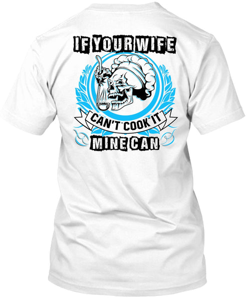 A black t-shirt with the shopify logo