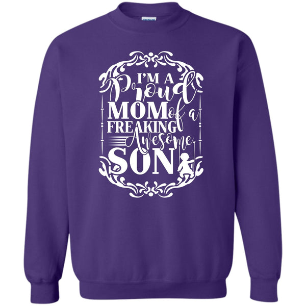 Freaking Awesome Son T Shirt, Coolest Mom Sweatshirt