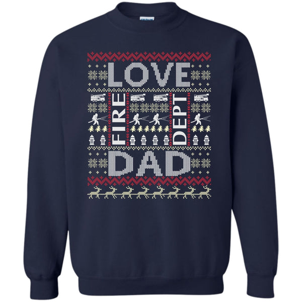 Coolest Firefighting Dad T Shirt, Merry Christmas Gift Sweatshirt