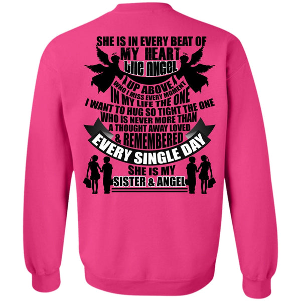 I Love Sister T Shirt, She Is My Sister And Angel Sweatshirt