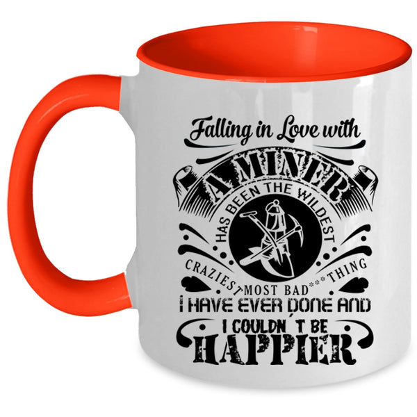 Gift For Couple Coffee Mug, Falling In Love With A Miner Accent Mug