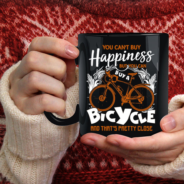 You Can Buy A Bicycle Coffee Mug, Bicycle Make Me Happy Coffee Cup