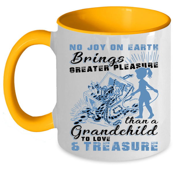 Cute Grandparent Coffee Mug, Grandchild To Love And Treasure Accent Mug