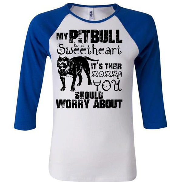 My Pit Bull Is Sweetheart T Shirt, I Love Pit Bull T Shirt, Awesome T-Shirts