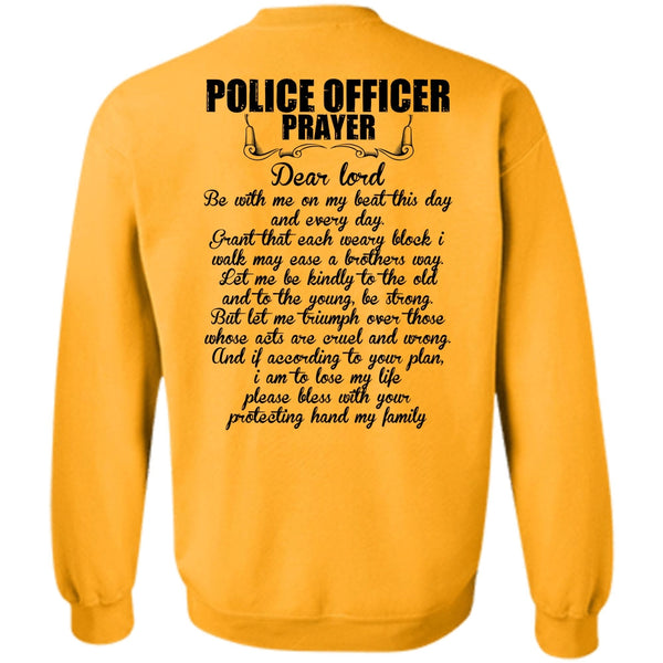 I Love Police T Shirt, Police Officer Prayer Sweatshirt