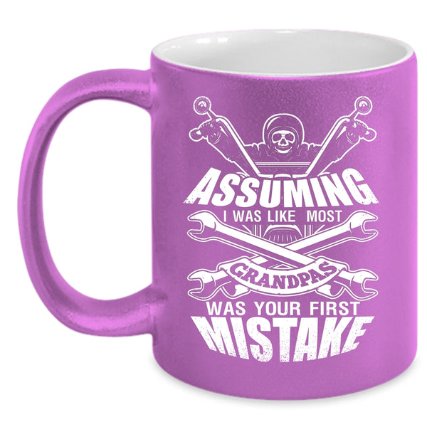 I Was Like Most Grandpas Was Your First Mistake Coffee Mug, Cool Motorcycles Coffee Cup
