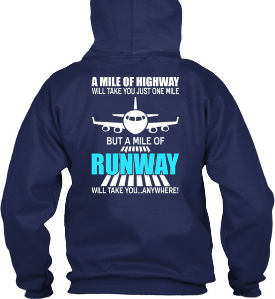 A Mile Of Highway T Shirt, Being A Pilot T Shirt