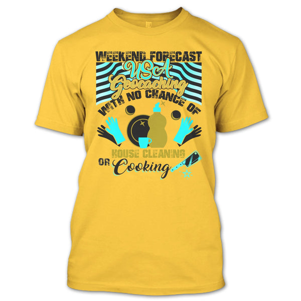 Weekend Forecast USA Geocaching T Shirt, USA Geocaching T Shirt