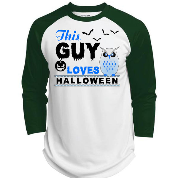 This Guy Loves Halloween T Shirt, Wait For Halloween T Shirt, Awesome T-Shirts  (Polyester Game Baseball Jersey)