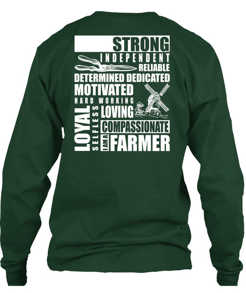 I Am A Farmer T Shirt, Hard Working Loving T Shirt