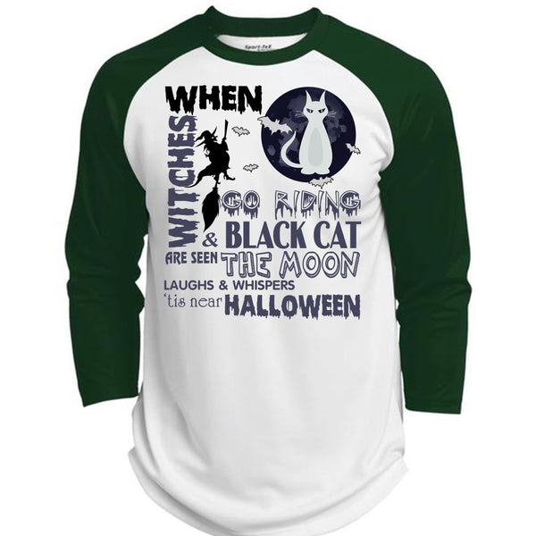 Go Riding And Black Cat Are Seen The Moon T Shirt, I Love You Pumpkin T Shirt, Awesome T-Shirts  (Polyester Game Baseball Jersey)