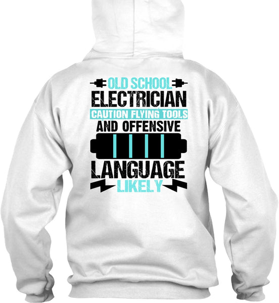 Old School Electrician T Shirt, I Love Electrician T Shirt