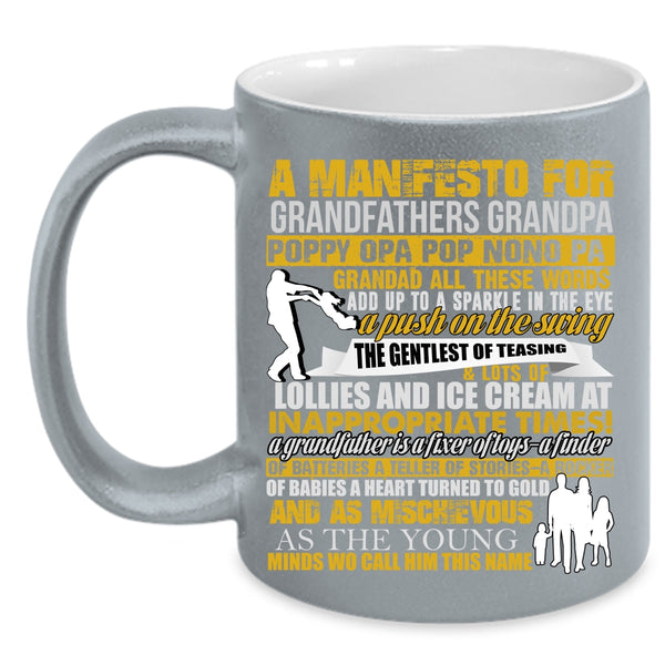 Grandfathers Coffee Mug, Cool Gift For Grandpa Coffee Cup