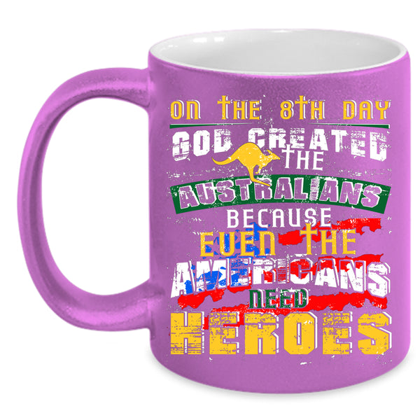 God Created The Australians Coffee Mug, Cool Australians Coffee Cup