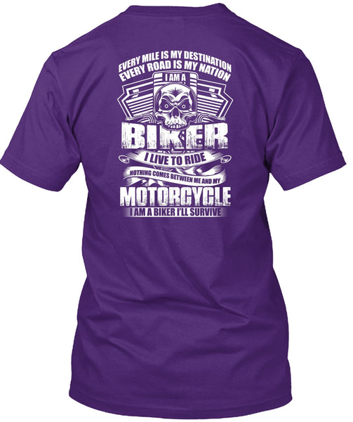 I Am A Biker T Shirt, My Motorcycle T Shirt