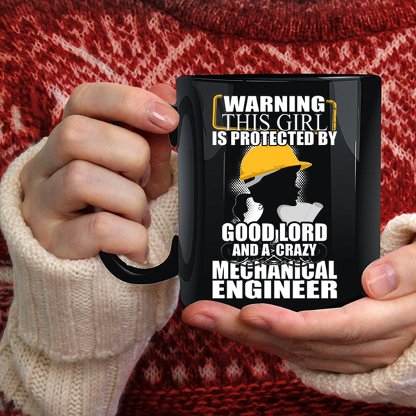 This Girl Is Protected By A Mechanical Engineer Coffee Mug, Couple Coffee Cup