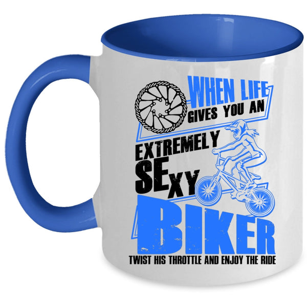 Awesome Mom Coffee Mug, Single Mom Has A Heart Of Gold Accent Mug