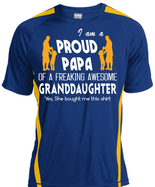 I Am A Pround Papa Of A Freaking Awesome Granddaughter T Shirt, Father's Day T Shirt