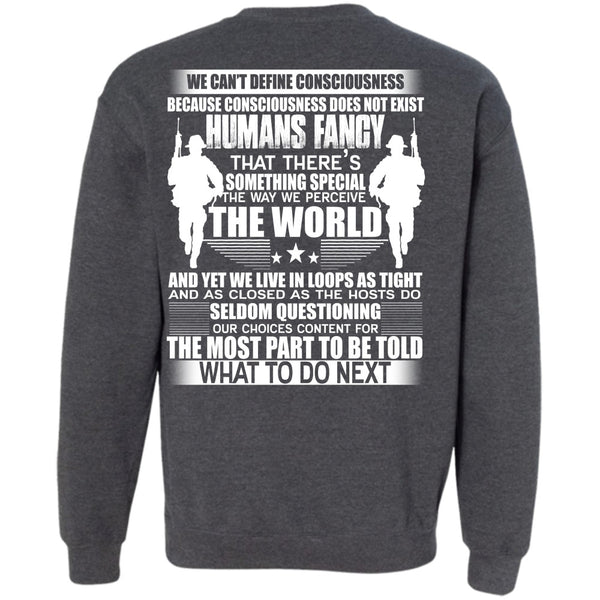 We Can't Define Consciousness T Shirt, I Love Veteran Sweatshirt