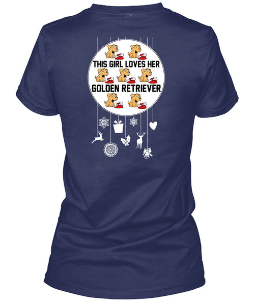 This Girl Loves Her Golden Retriever T Shirt, I Love My Dog T Shirt