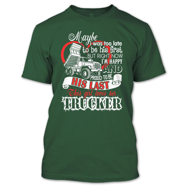 This Girls Loves Her Trucker T Shirt, Coolest Trucker T Shirt