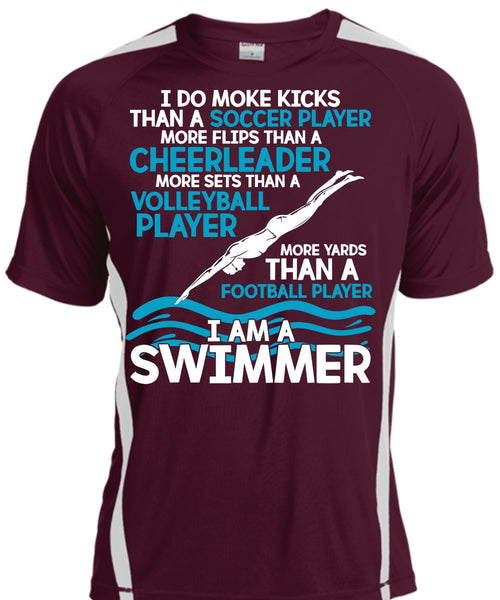 I Am A Swimmer T Shirt, Volleyball Player T Shirt, Cool Shirt