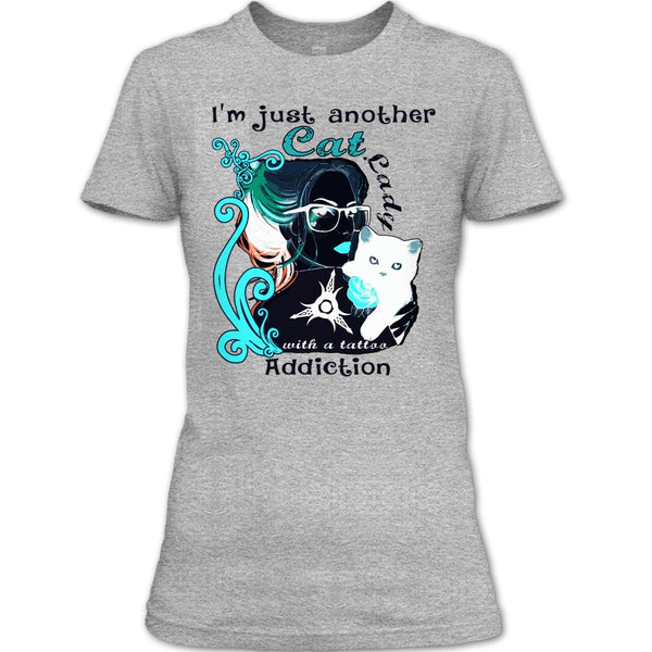 I'm Just Another Cat Lady T Shirt, Coolest Cat Lady T Shirt
