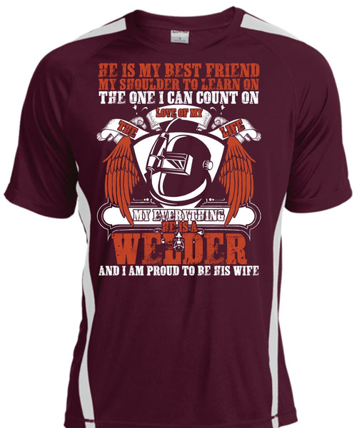 He Is A Welder T Shirt, He Is My Best Friend T Shirt, Cool Shirt