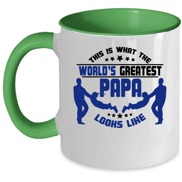 Cute Coffee Mug, What The World's Greatest Papa Looks Like Accent Mug