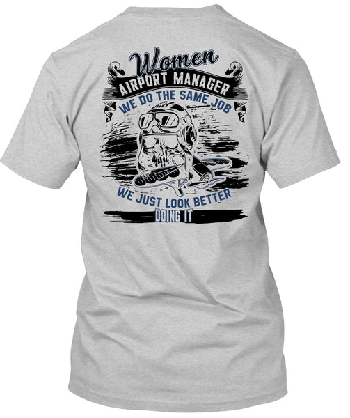 Women Aiport Manager T Shirt, I Love Manager T Shirt
