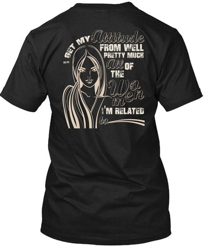 A black t-shirt with the shopify logo