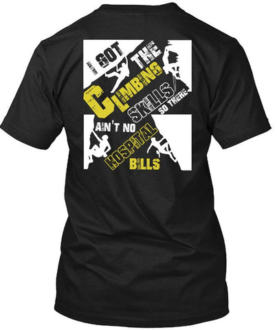 A black t-shirt with the shopify logo