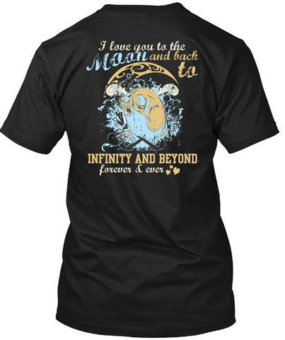 A black t-shirt with the shopify logo