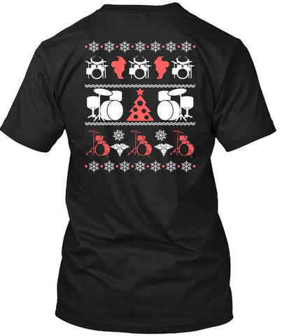 A black t-shirt with the shopify logo
