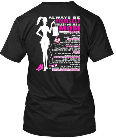 A black t-shirt with the shopify logo