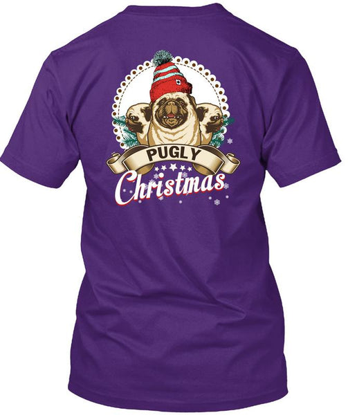 Pugly Christmas T Shirt, I Love Christmas T Shirt