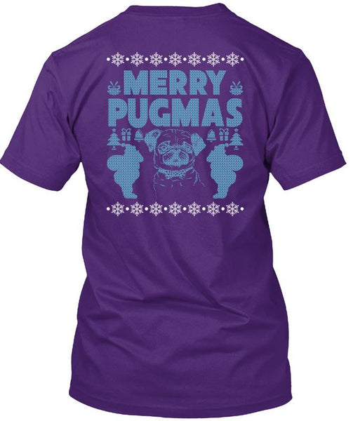 Merry Pugmas T Shirt, I Love Christmas T Shirt