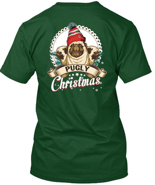 Pugly Christmas T Shirt, I Love Christmas T Shirt