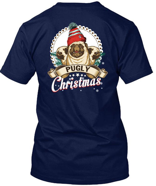 Pugly Christmas T Shirt, I Love Christmas T Shirt