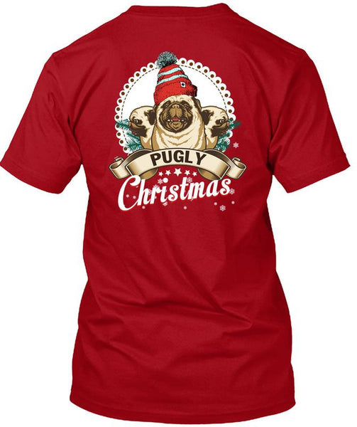 Pugly Christmas T Shirt, I Love Christmas T Shirt