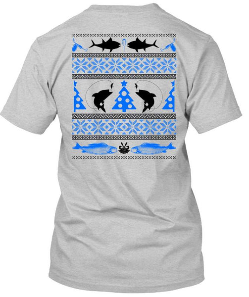 I Love Fishing T Shirt, I Love Christmas T Shirt