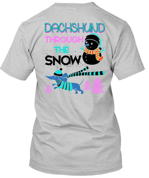 Dachshund Through The Snow T Shirt, This Girl Loves Christmas T Shirt