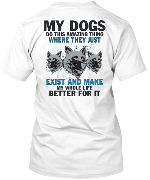 A black t-shirt with the shopify logo