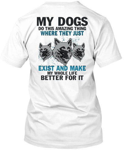 A black t-shirt with the shopify logo