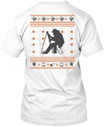 A black t-shirt with the shopify logo