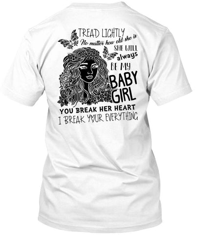 A black t-shirt with the shopify logo