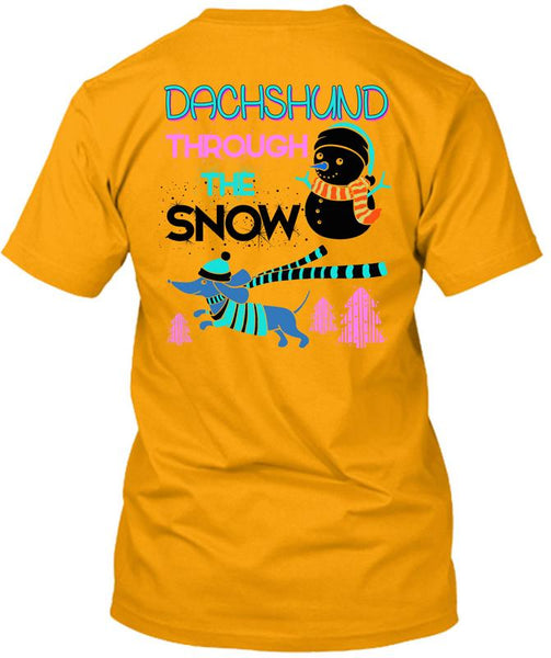 Dachshund Through The Snow T Shirt, This Girl Loves Christmas T Shirt