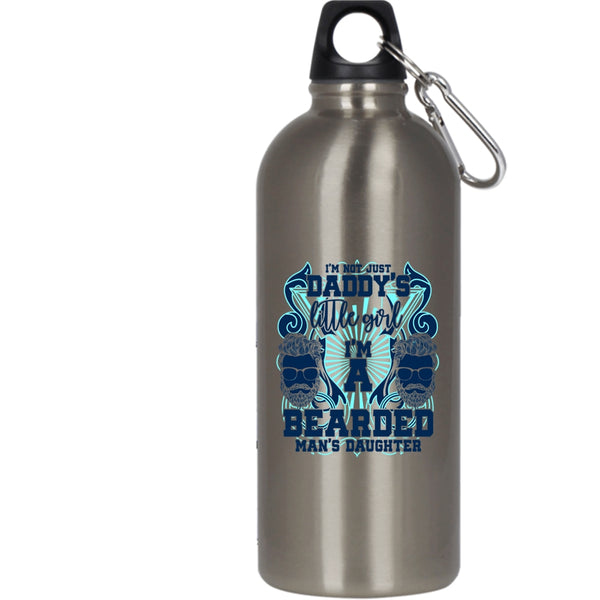I'm Not Just Daddy's Little Girl 20 oz Stainless Steel Bottle,I'm A Bearded Man's Daughter Outdoor Sports Water Bottle